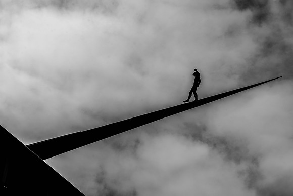 Man on the edge